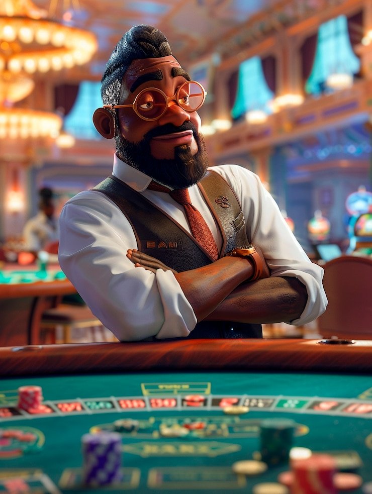 Ilustrasi aliran permainan Casino Hold'em di slotbom888